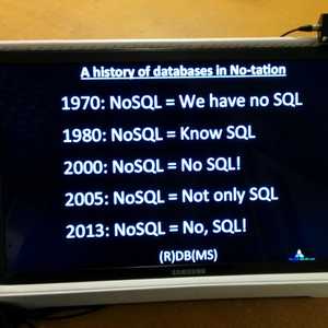 SQL首部曲:NoSQL? No! SQL!